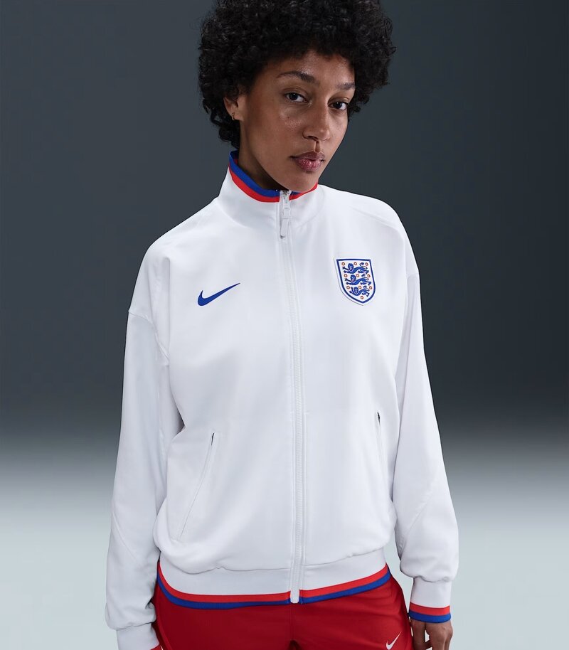 england womens training jacket in white